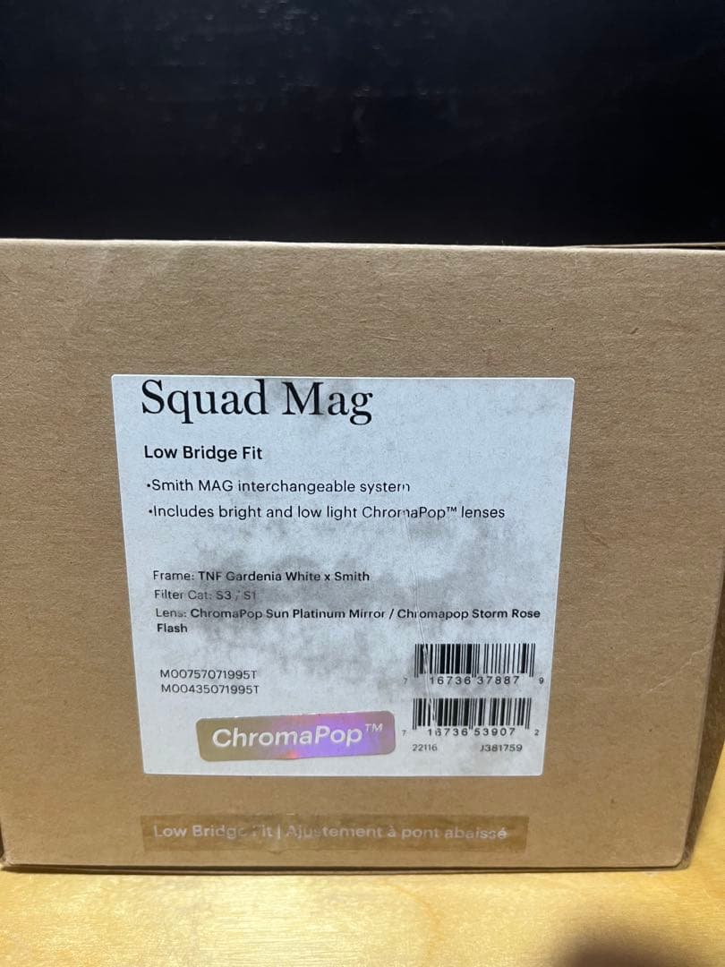 新品　SMITH SQUAD MAG ノースフェイス　ジャパンFIt