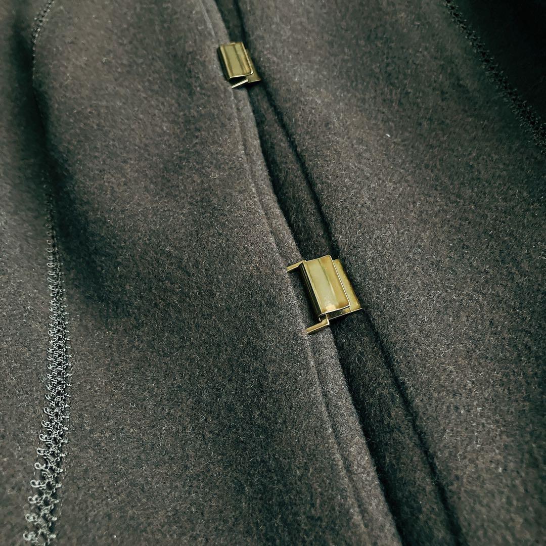 エポカEPOCA★ノーカラー スカートスーツ 金ボタン バックフリル セレモニー