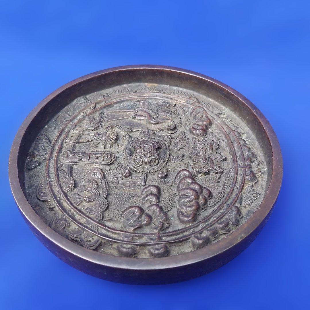 天下一小山　鏡　桐紋　鶴・亀・松竹梅　江戸時代と推定