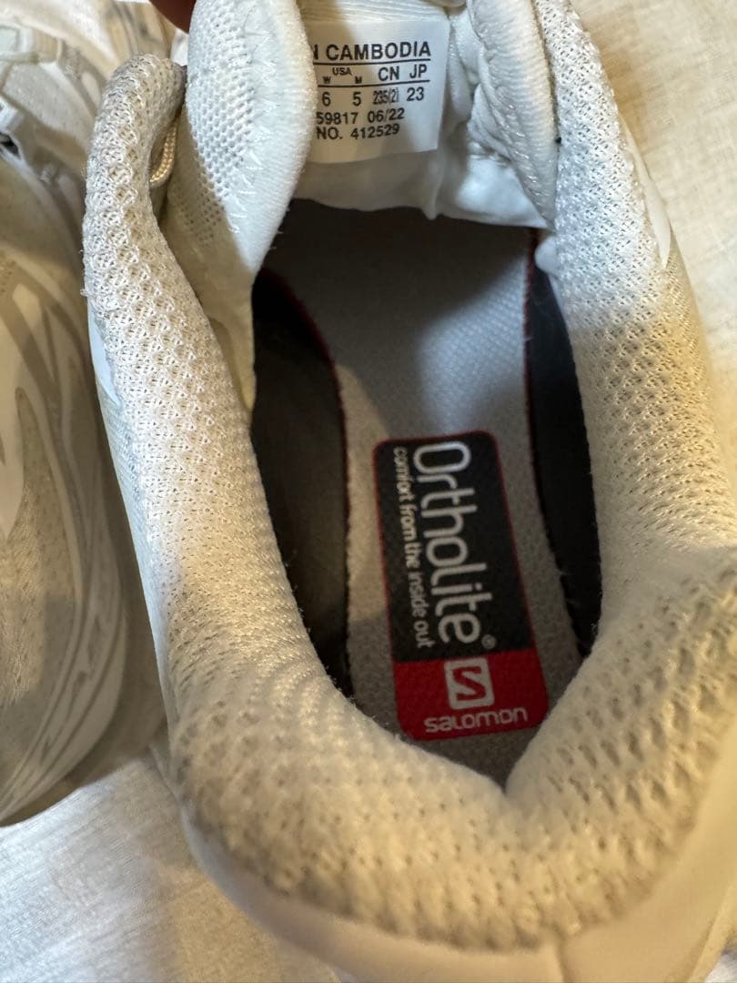 Salomon XT-6 サロモン ホワイト スニーカー 23cm