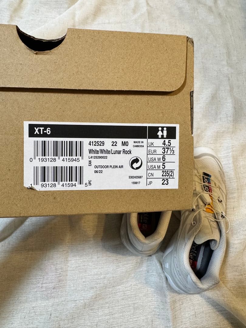 Salomon XT-6 サロモン ホワイト スニーカー 23cm