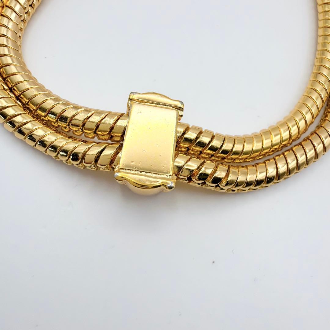 Dior 2連 ゴールド チェーン ネックレス ヴィンテージ