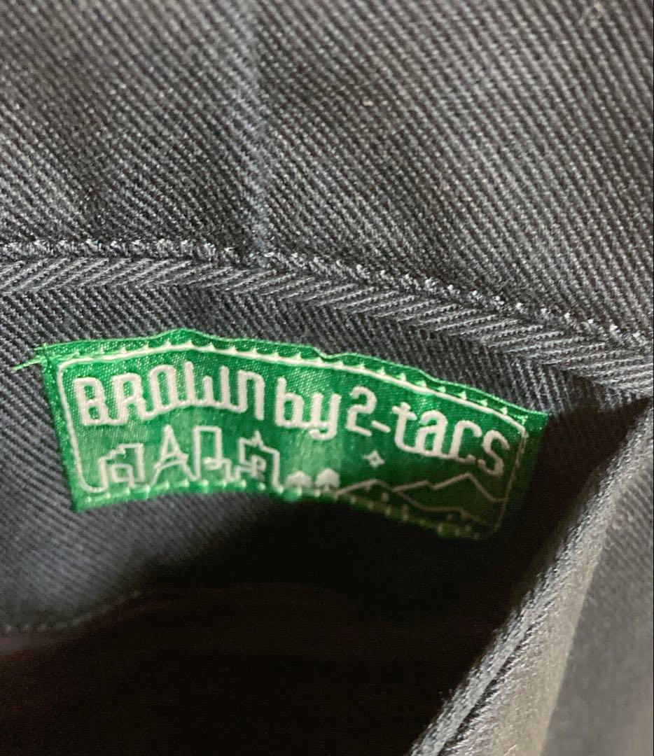 BROWN by 2-tacs テーパードスラックス　ネイビー　B25-P004