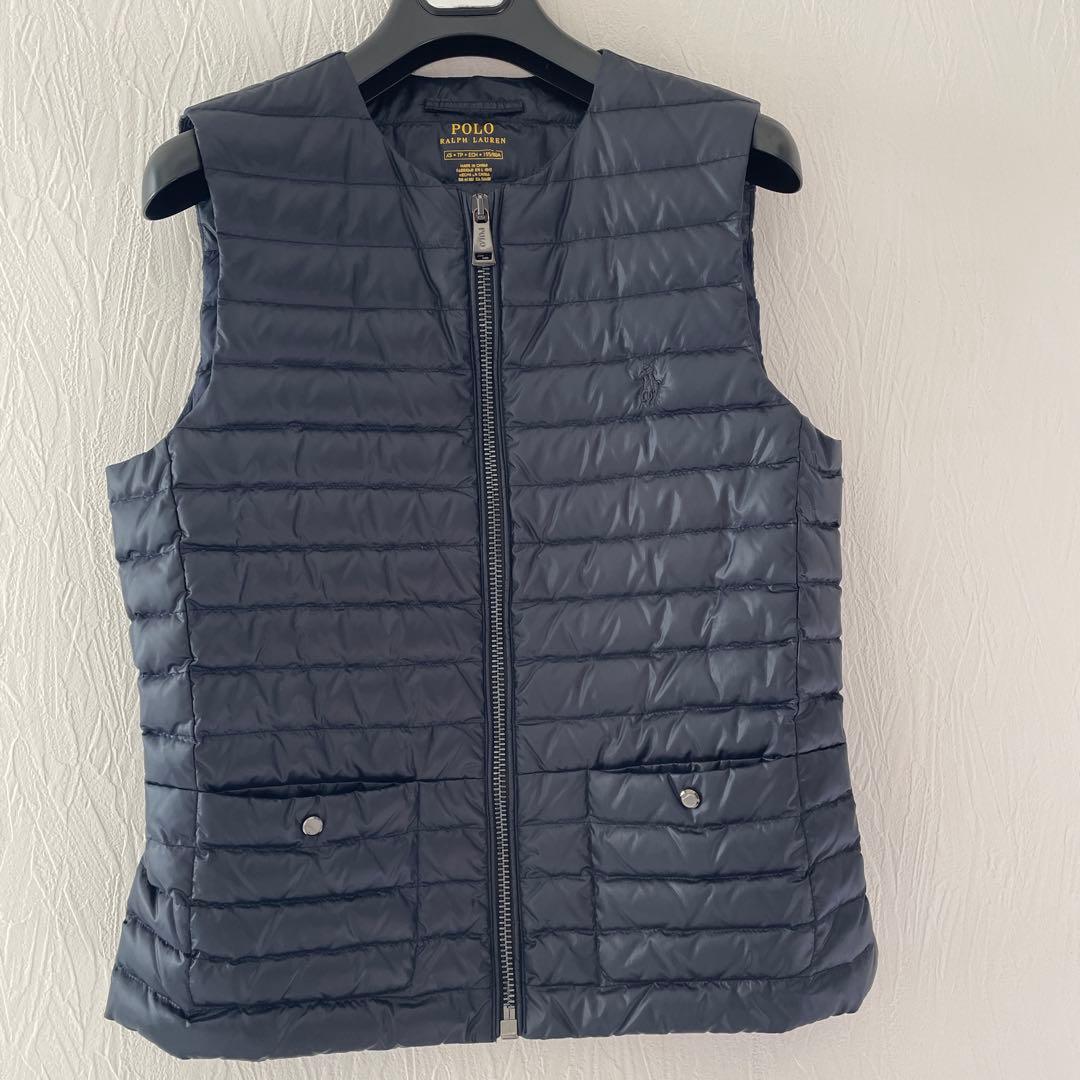 Polo Ralph Lauren ネイビー ダウンベスト S 美品