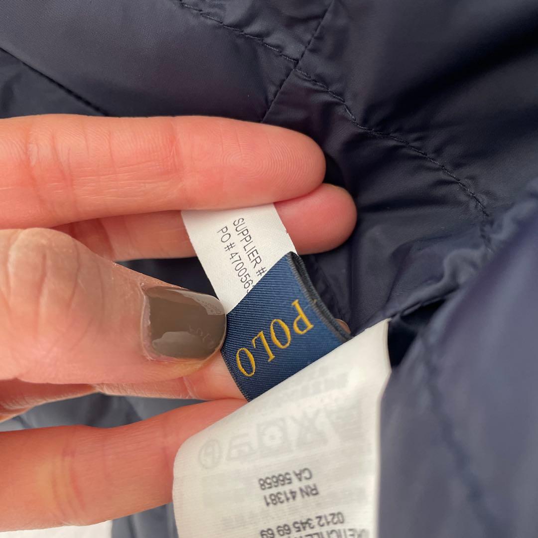 Polo Ralph Lauren ネイビー ダウンベスト S 美品