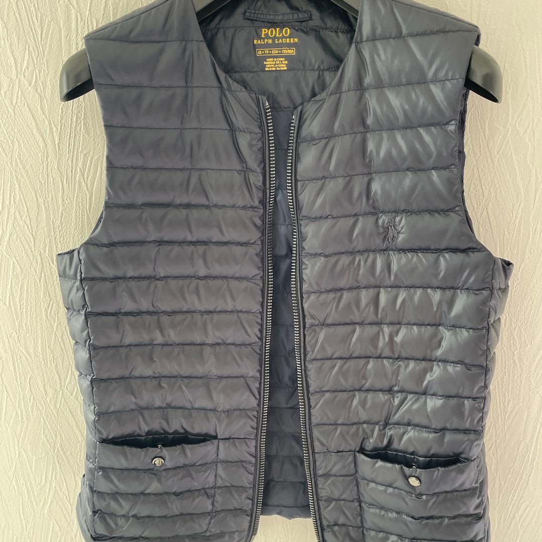 Polo Ralph Lauren ネイビー ダウンベスト S 美品