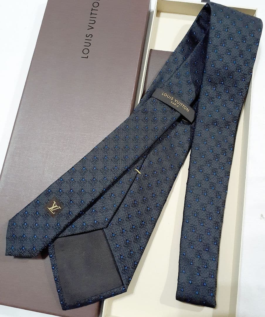 LOUIS VUITTON ルイヴィトン ネクタイ ドット ロゴ