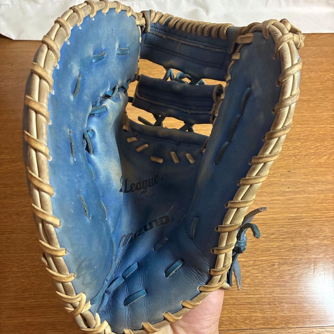 ミズノ ビューリーグ 一般軟式 ファーストミット 左投げ 日本製 良品 Mマーク