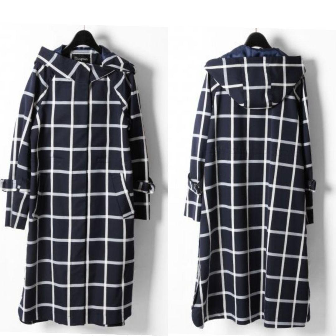 【美品】グレースコンチネンタル ダイアグラム チェックコート