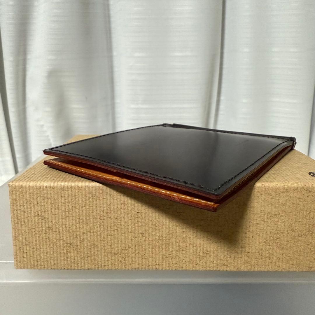 ⭐️美品⭐️　GANZO　ガンゾ　シンブライドル　マネークリップ　ブラウン