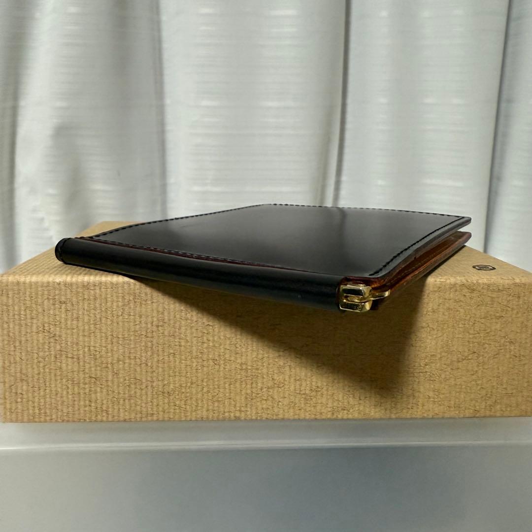 ⭐️美品⭐️　GANZO　ガンゾ　シンブライドル　マネークリップ　ブラウン