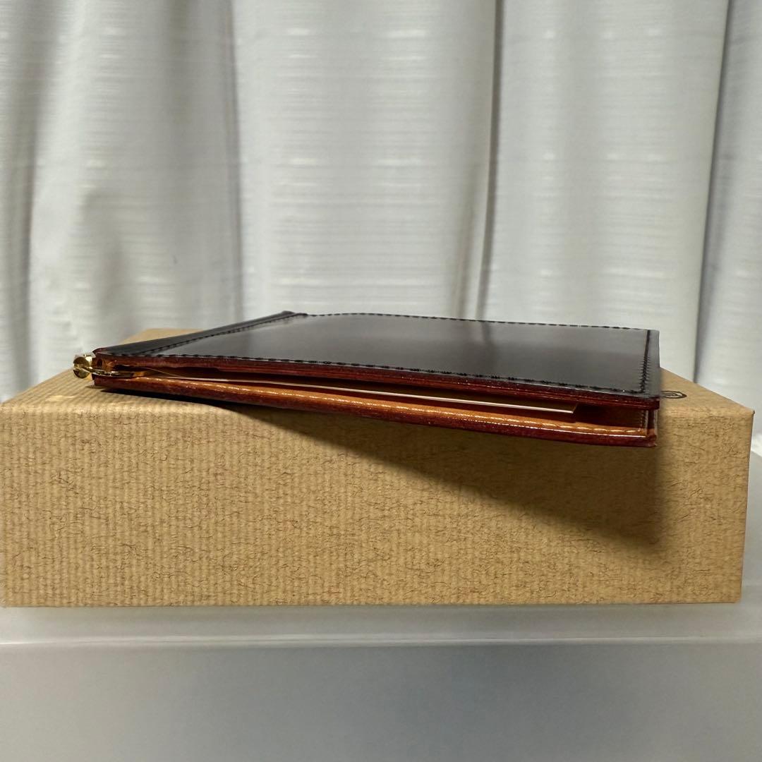 ⭐️美品⭐️　GANZO　ガンゾ　シンブライドル　マネークリップ　ブラウン