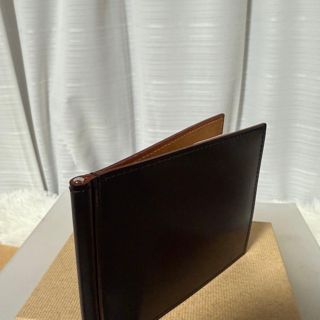 ⭐️美品⭐️　GANZO　ガンゾ　シンブライドル　マネークリップ　ブラウン