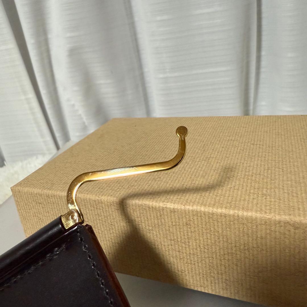 ⭐️美品⭐️　GANZO　ガンゾ　シンブライドル　マネークリップ　ブラウン