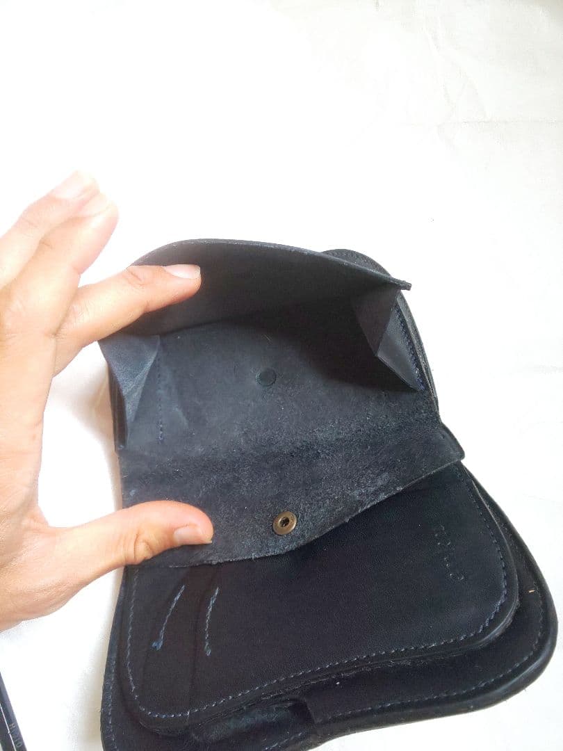 ブラドルレザー 正藍染 折り財布 enku すくも ホワイトハウスコックス