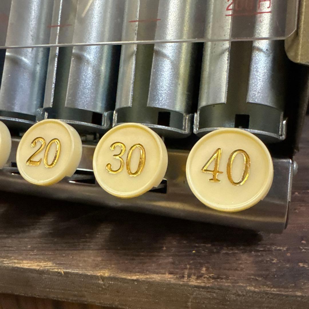 新品未使用　カウンター　自動撰別硬貨釣銭機　昭和レトロ