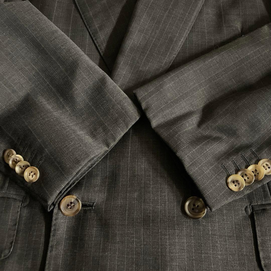 極美品 FENDI ネクタイ × イタリア製 極上ウール ダブルスーツ XL