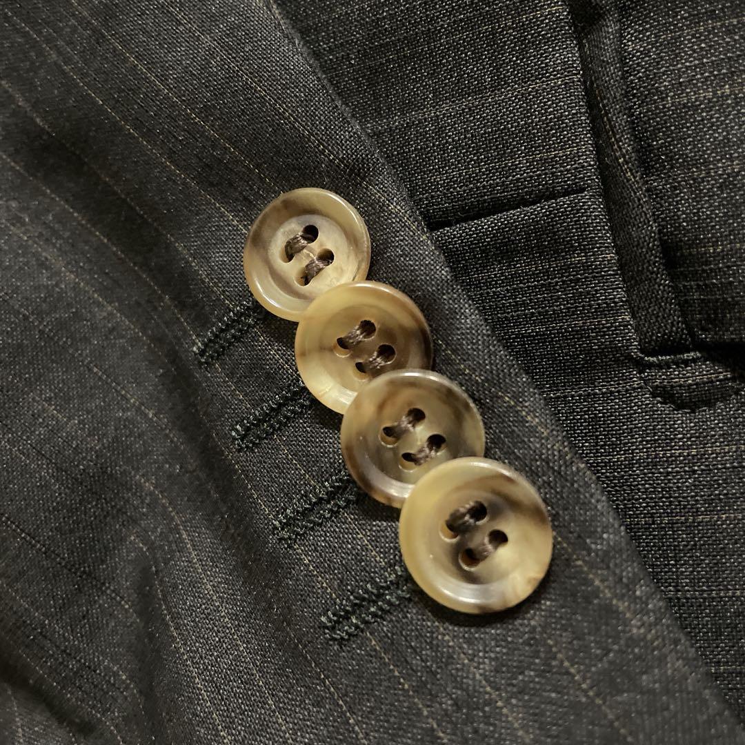 極美品 FENDI ネクタイ × イタリア製 極上ウール ダブルスーツ XL