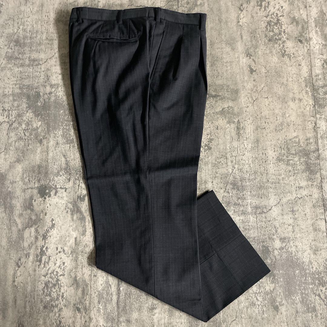 極美品 FENDI ネクタイ × イタリア製 極上ウール ダブルスーツ XL