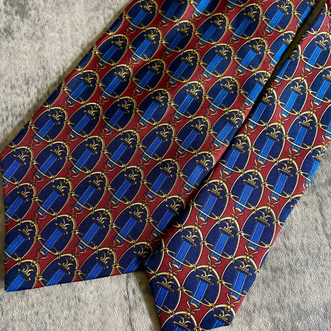 極美品 FENDI ネクタイ × イタリア製 極上ウール ダブルスーツ XL