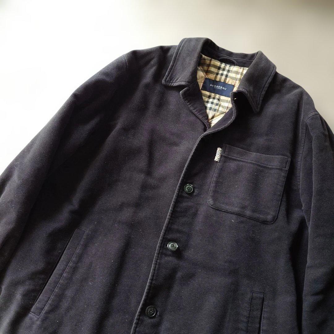 BURBERRY バーバリーロンドン モールスキンジャケット カバーオール ノバ