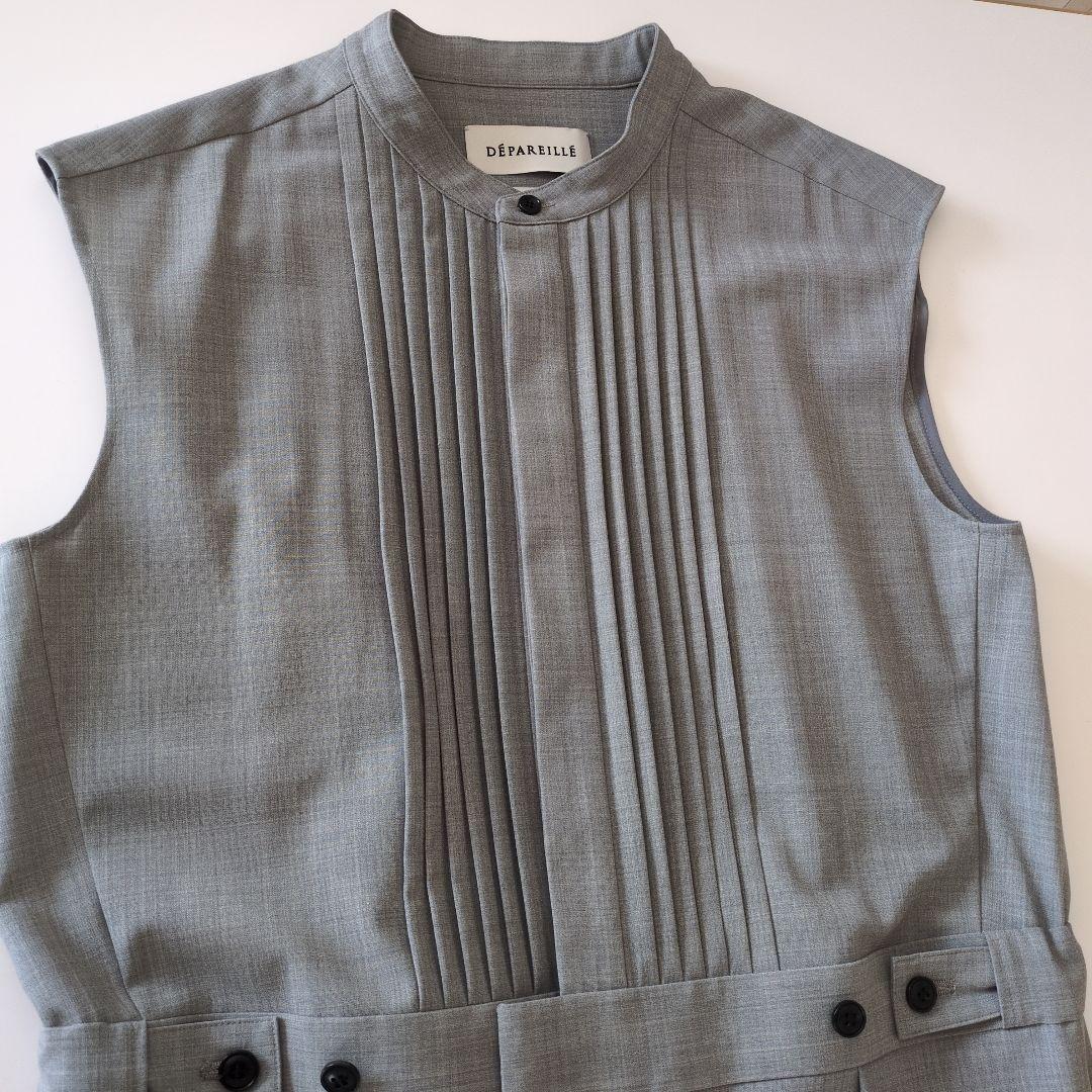 新品タグ付 DEPAREILLE ロピカルウールコンビネゾン 36 グレー