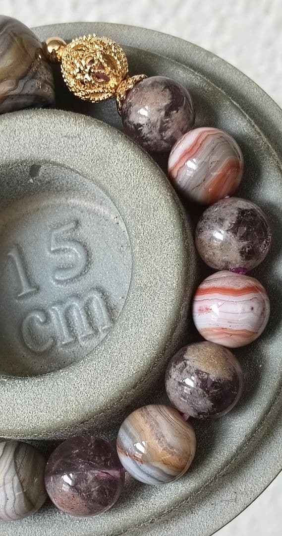 専用ページ2点❤超個性的なシマシマ柄のレースアゲート貔貅、ガーデンアメジスト