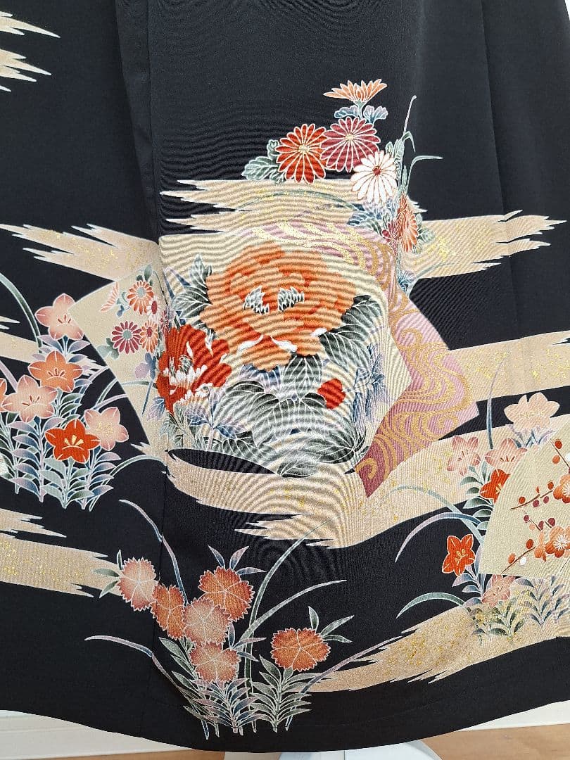 着物リメイクワンピース3634