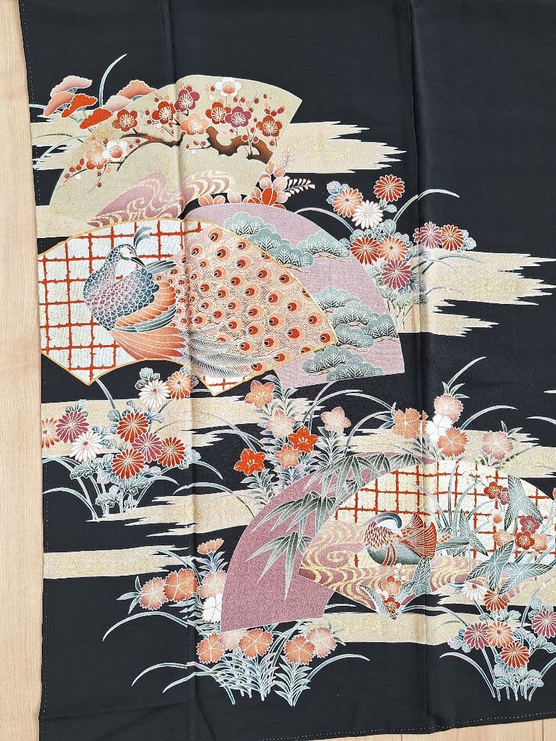 着物リメイクワンピース3634