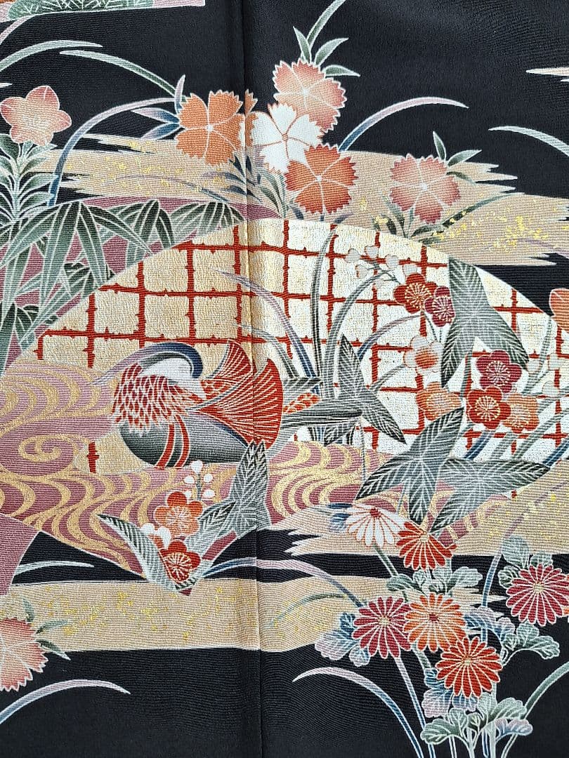 着物リメイクワンピース3634