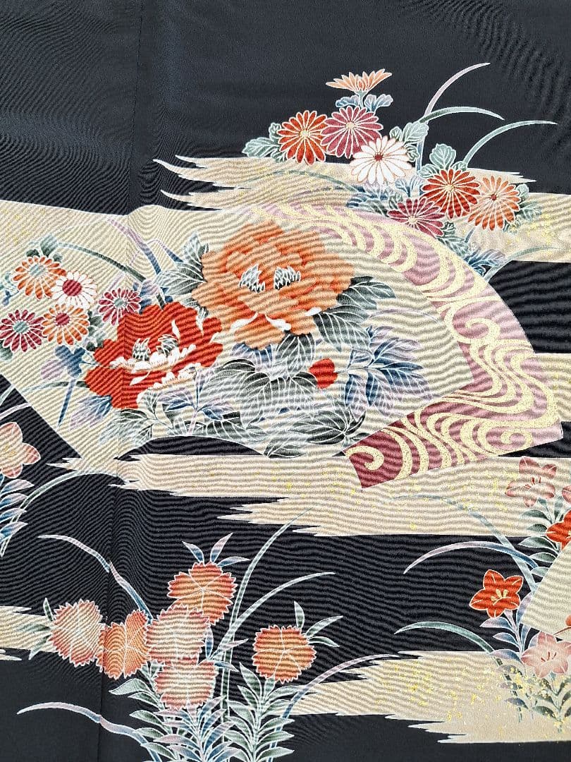 着物リメイクワンピース3634