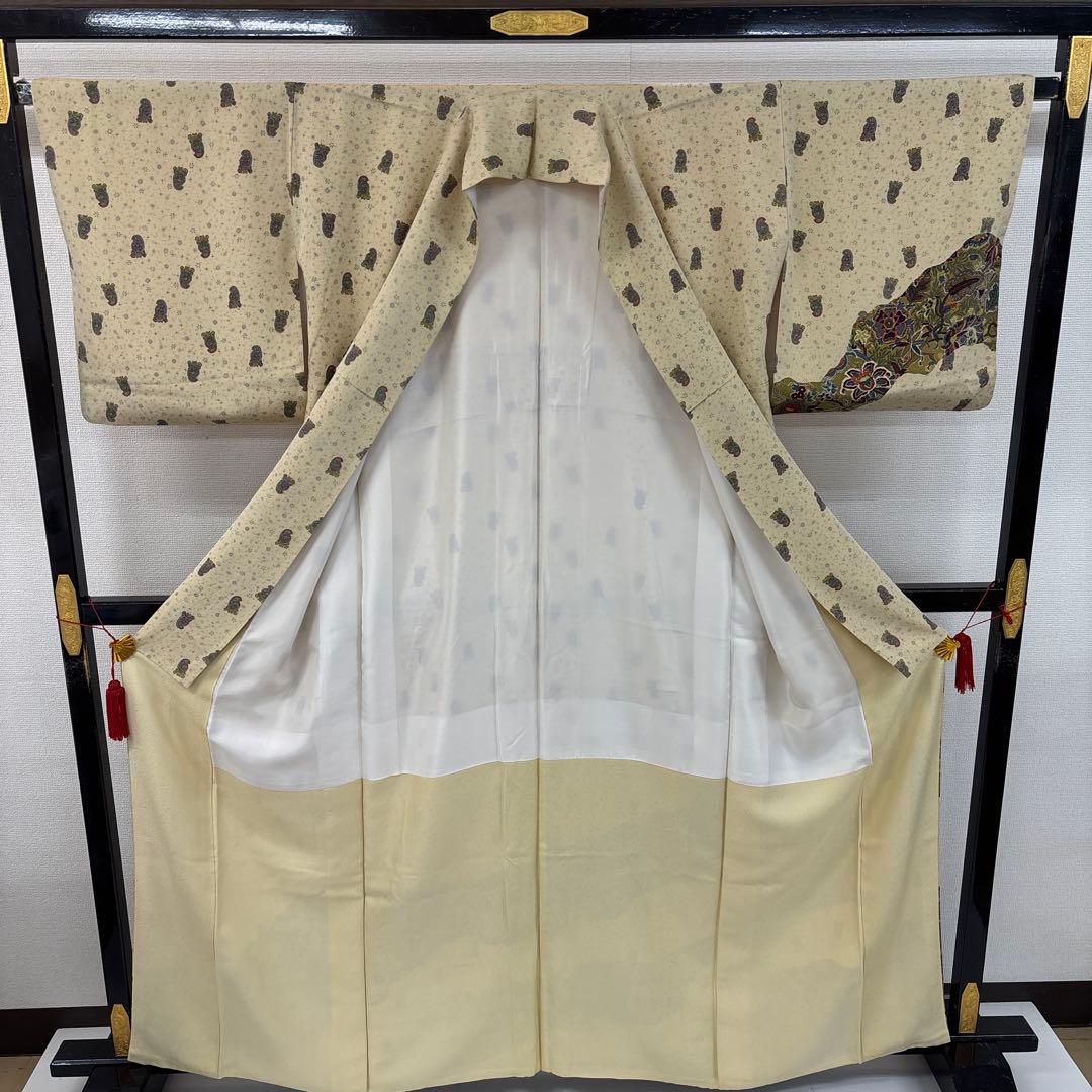 M*i様 付下げ 小紋付下げ ペイズリーの更紗 染め 正絹 AK-6109