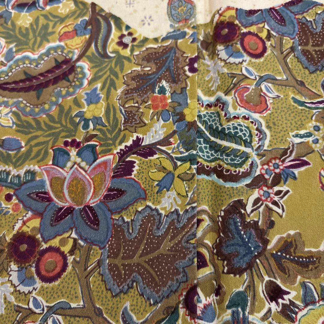 M*i様 付下げ 小紋付下げ ペイズリーの更紗 染め 正絹 AK-6109