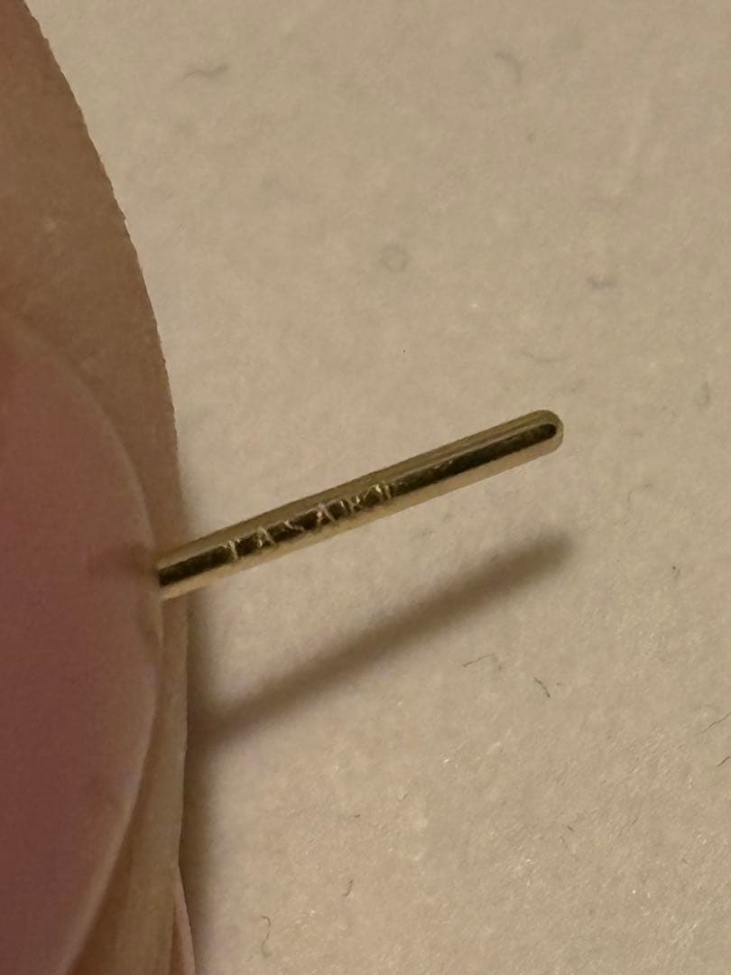 TASAKI パール付きゴールドチェーンピアス