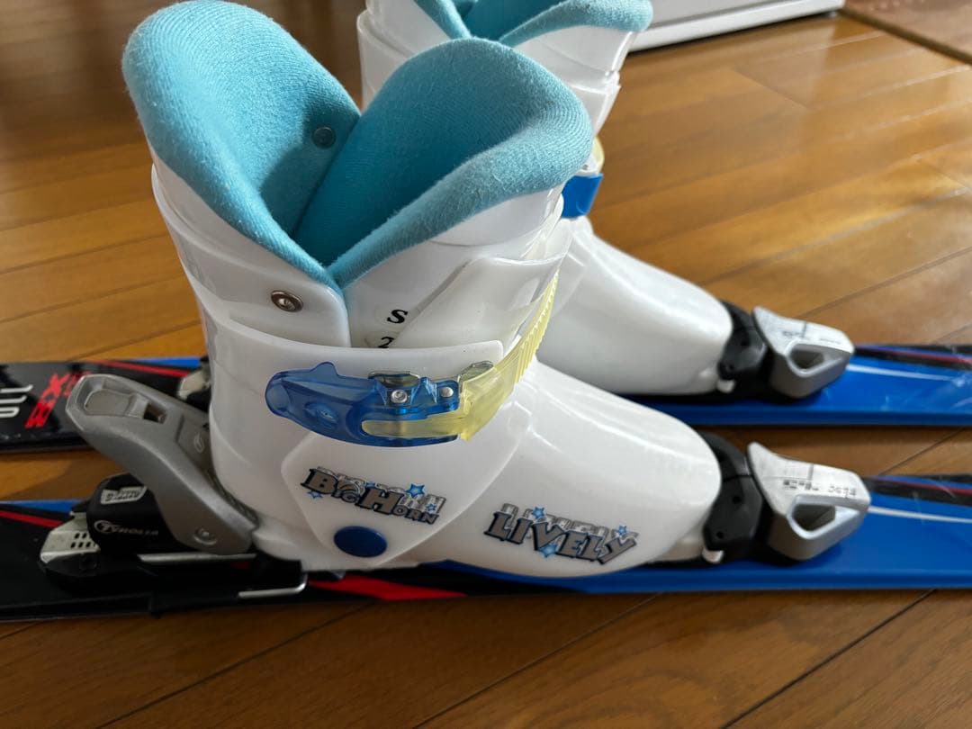 スキーセット110cm 板　靴　ストック　ビンディング付き