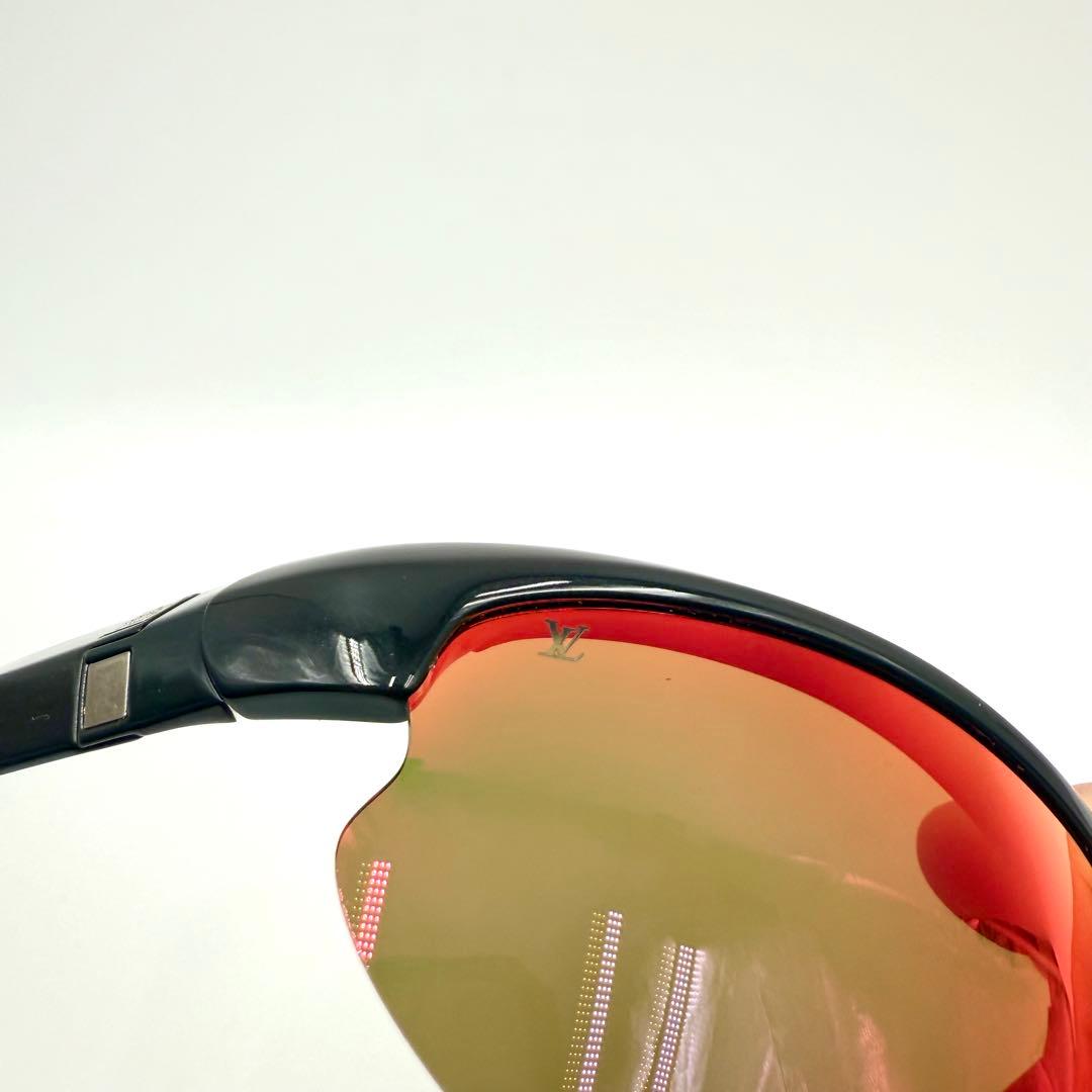 鑑定済 ルイヴィトン 4モーションファイヤー 72□11 サングラス ブラック
