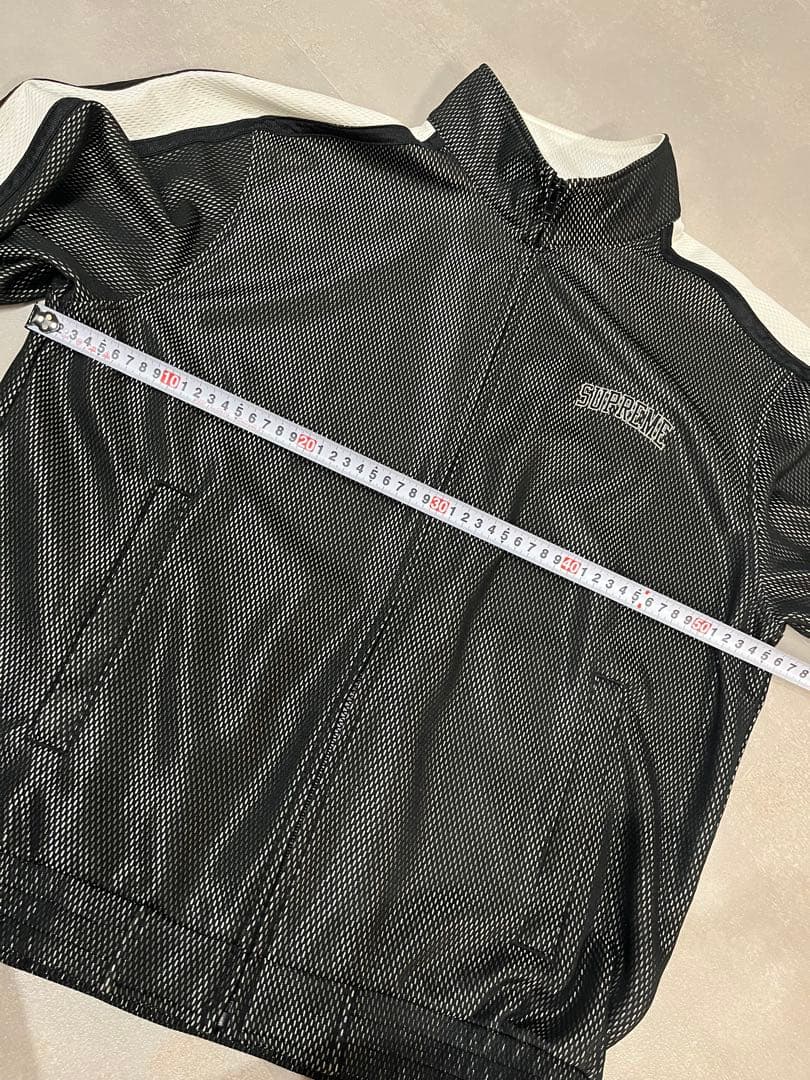 m*o様 supreme シュプリーム メッシュ ブラック ジャージ ジッパー付