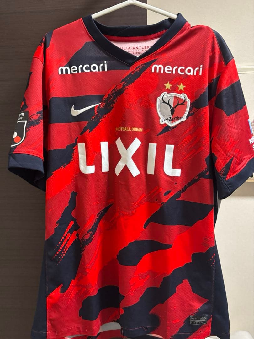 2025 鹿島アントラーズ　レプリカユニフォーム　鈴木優磨選手　サイズ　2XL