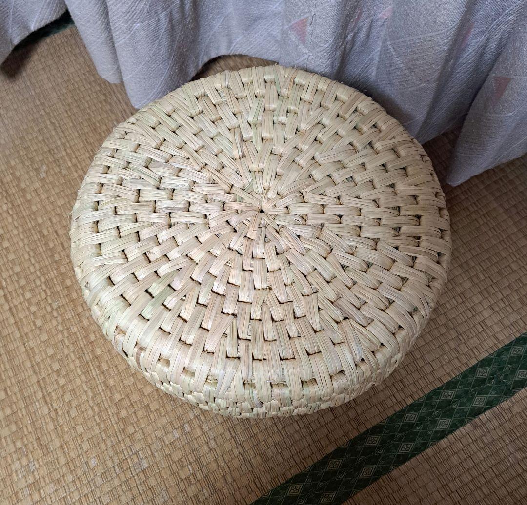 unknow　藁いずみ(稲わら製品)、飯櫃入れaサイズ