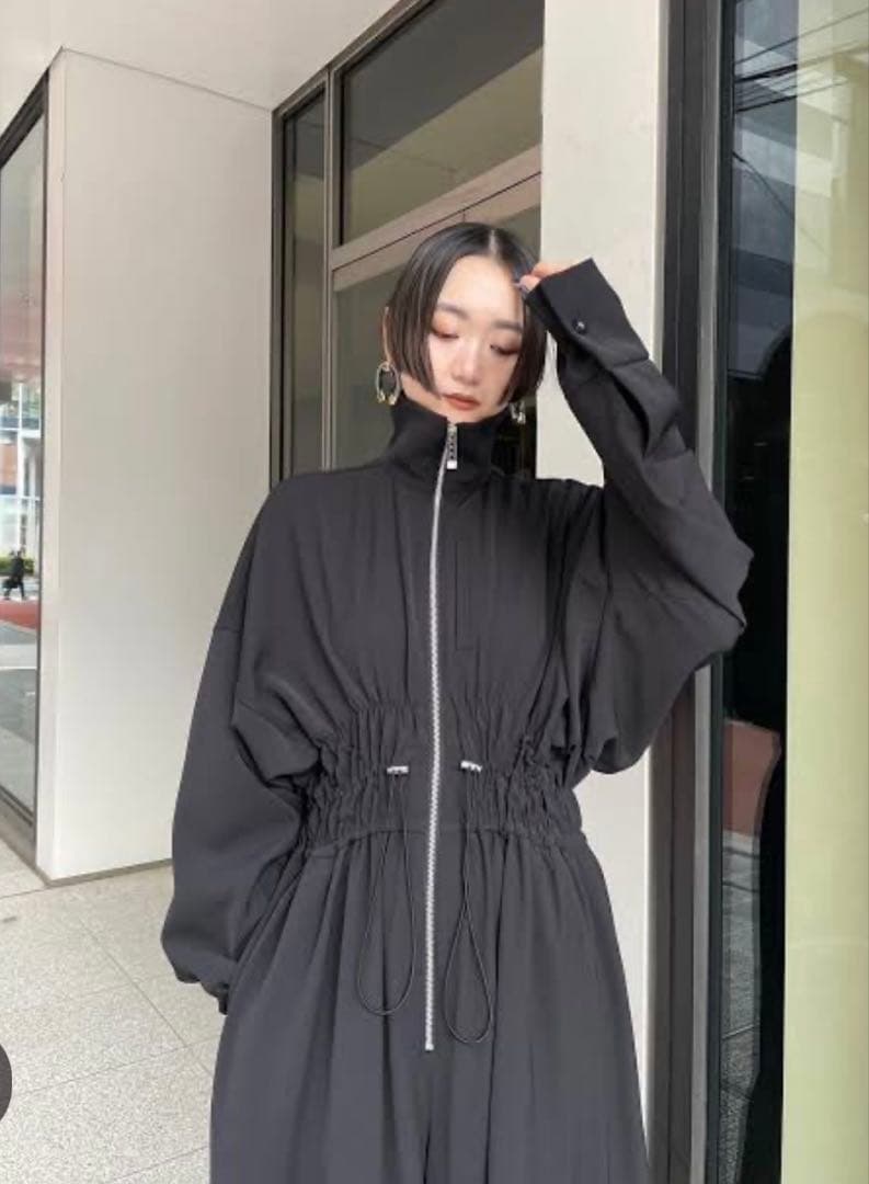 現行 美品 UN3D.アンスリードWAVE SHIRRING JUMP SUIT