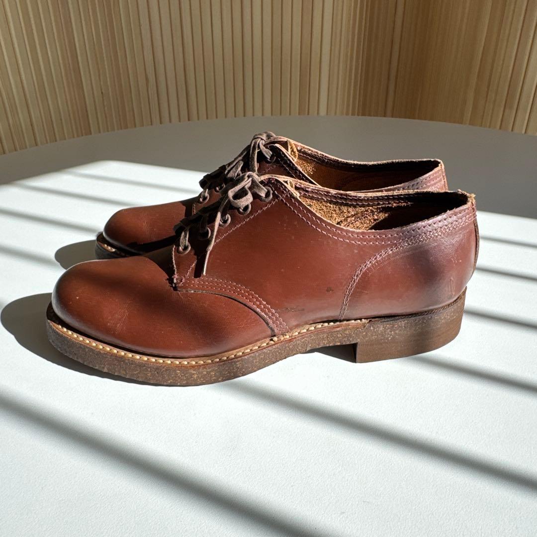 【コンチ】デッドストック　50s 60s ヴィンテージ　レザーシューズ