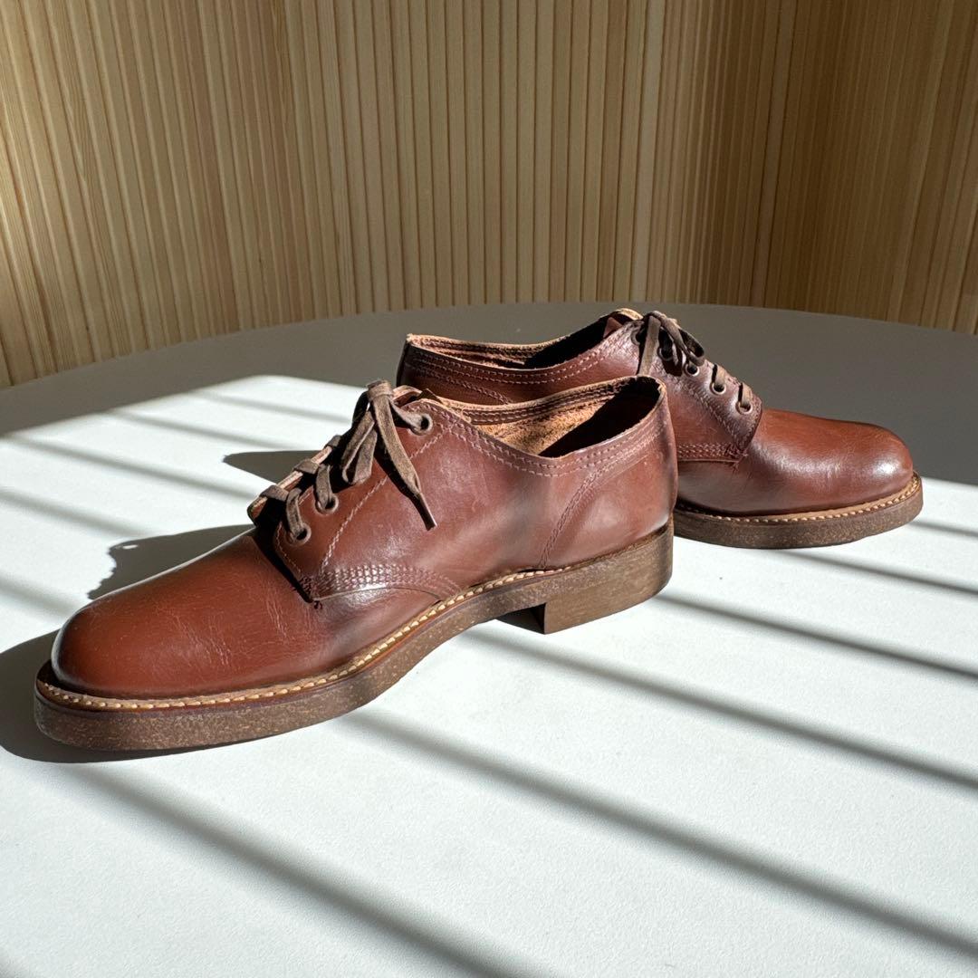 【コンチ】デッドストック　50s 60s ヴィンテージ　レザーシューズ