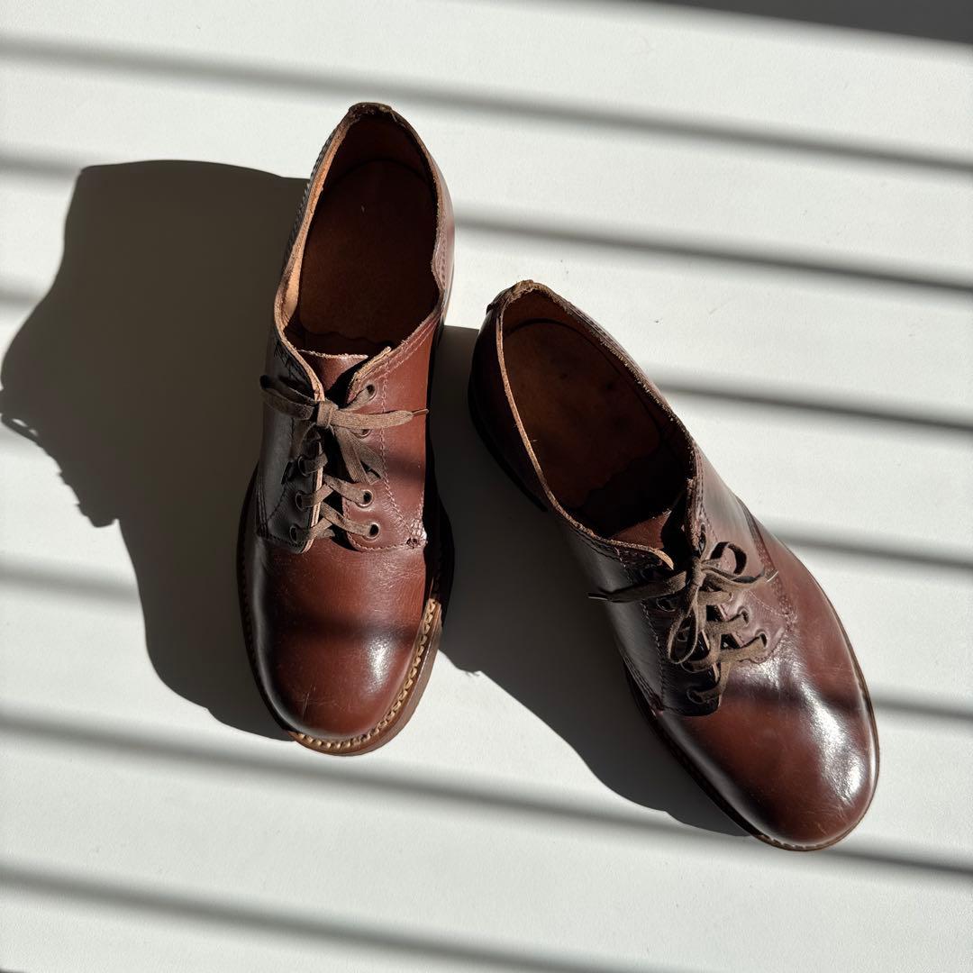 【コンチ】デッドストック　50s 60s ヴィンテージ　レザーシューズ