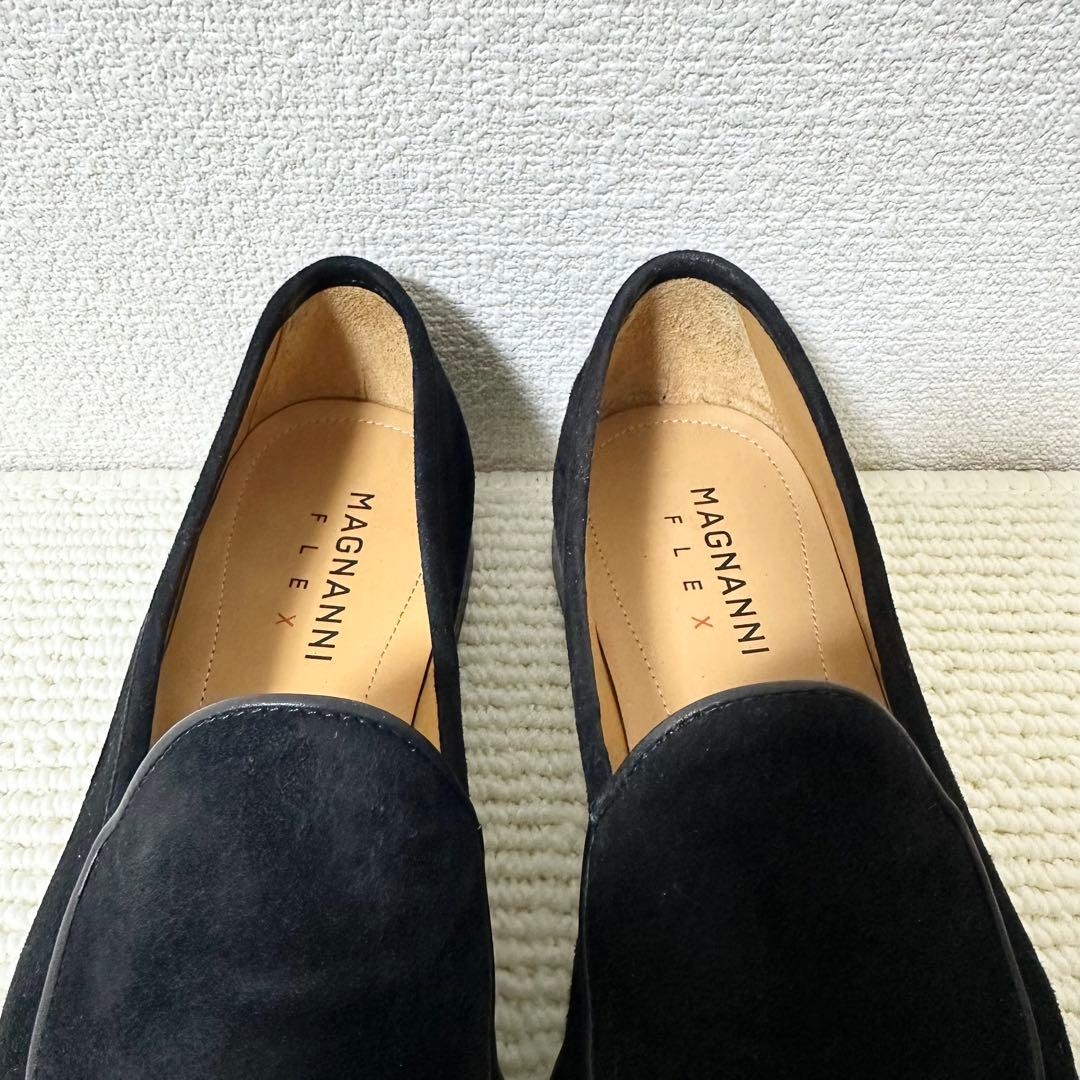 MAGNANNI マグナーニ スリッポン ブラック スエード レザー ローファー