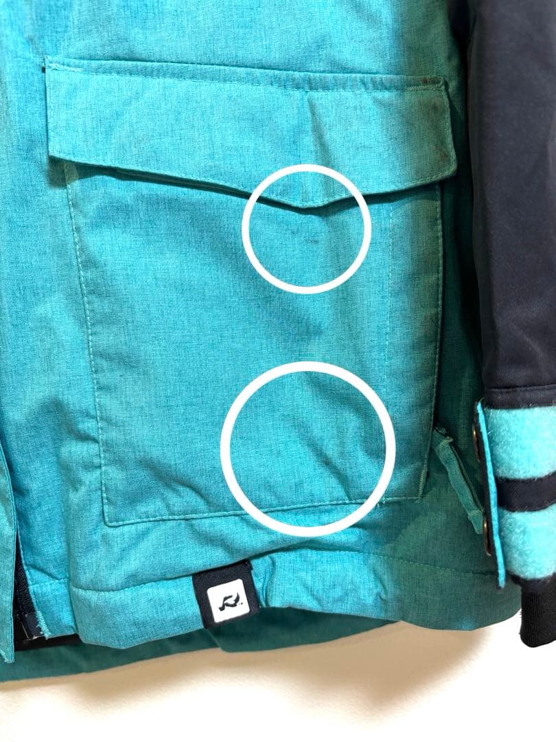 RIDE（ライド）スノーボードウェア ジャケット Sサイズ ブルー×ブラック