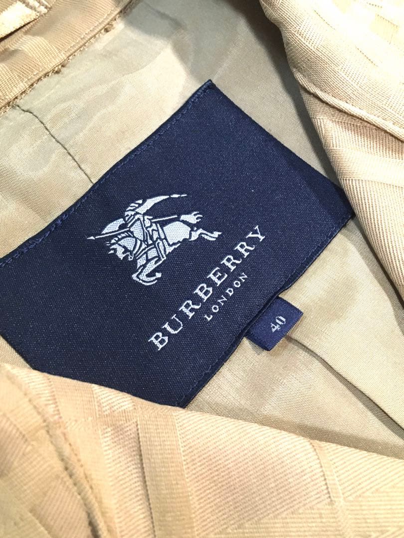 美品　バーバリーロンドン ノバチェック　トレンチコート　サイズ40