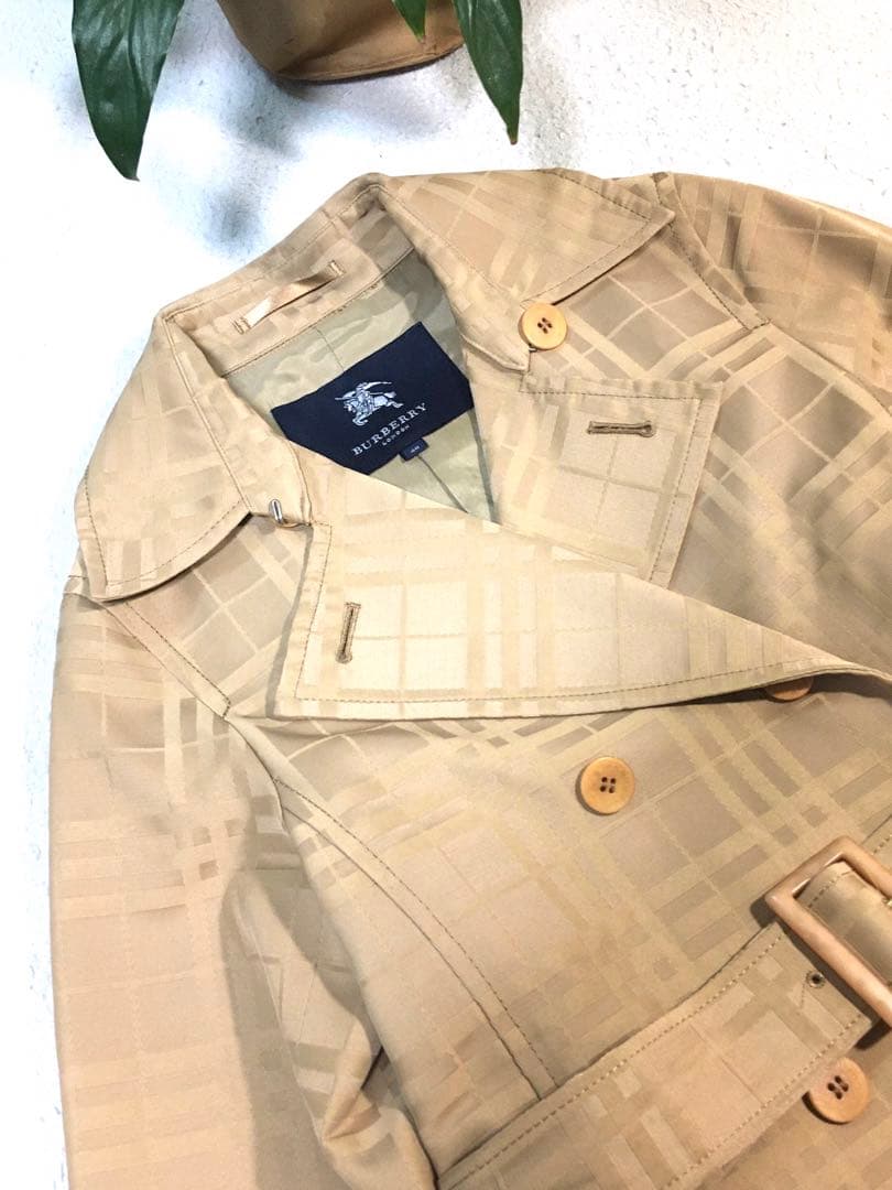 美品　バーバリーロンドン ノバチェック　トレンチコート　サイズ40