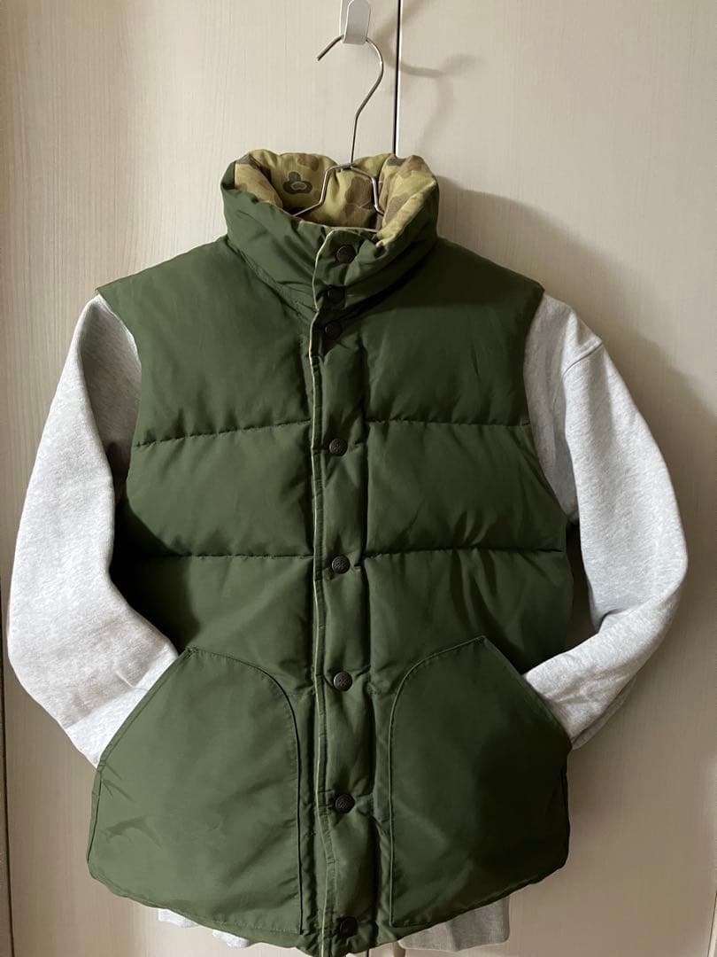 WHITE MOUNTAINEERING×聖林公司 リバーシブルダウンベスト