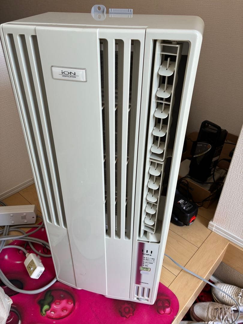 2017年製　コロナ　窓ルームエアコン「CW-A1817」　冷房専用　窓枠付き