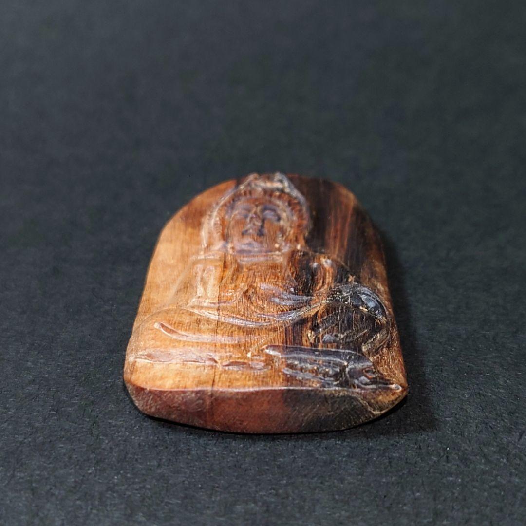 最高品質 天然沈香 彫物 観音細工 約9.1g ネックレストップ 香木